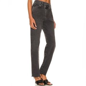Agolde Criss-Cross straight leg jeans. 🖤